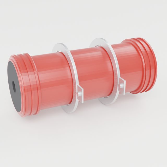 Ronde Firebreak doorvoer Ø100 mm met ronde montageflens
